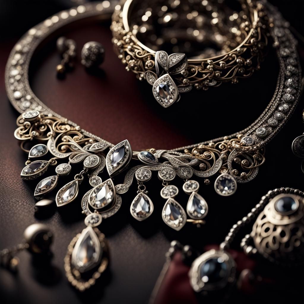 Hyperrealistic Jewelry with Intricate Details