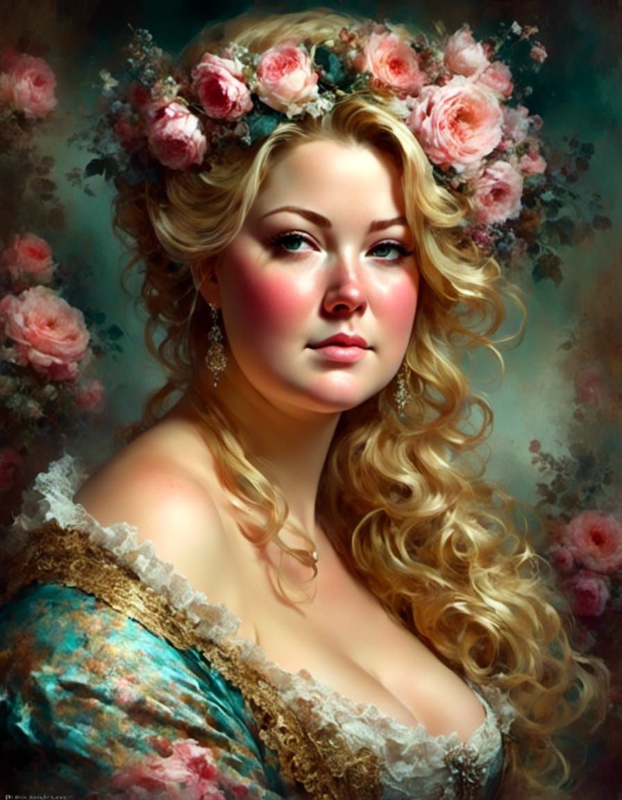 Rococo Beauty in Grunge Punk Style