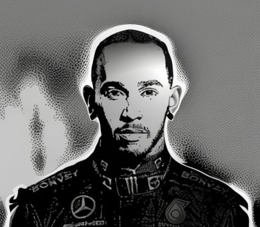 Portrait of Lewis Hamilton