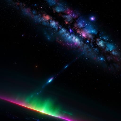 Astronaut in Space: Vibrant Cosmic Concept Art