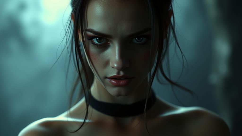 Sensual Vampire in Dark Elegance