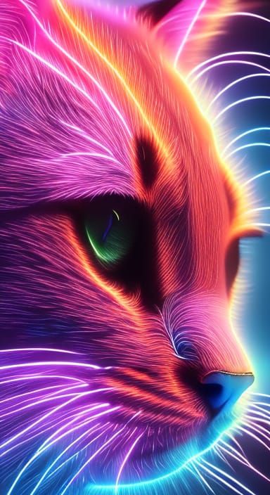 Neon Cat