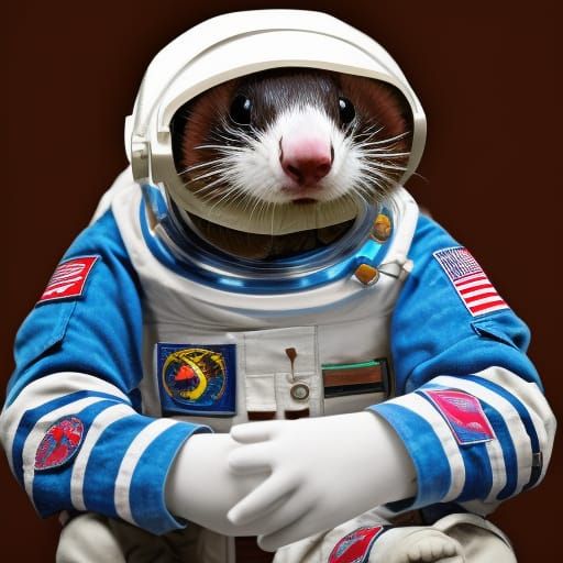 The Ferret Astronaut in Space