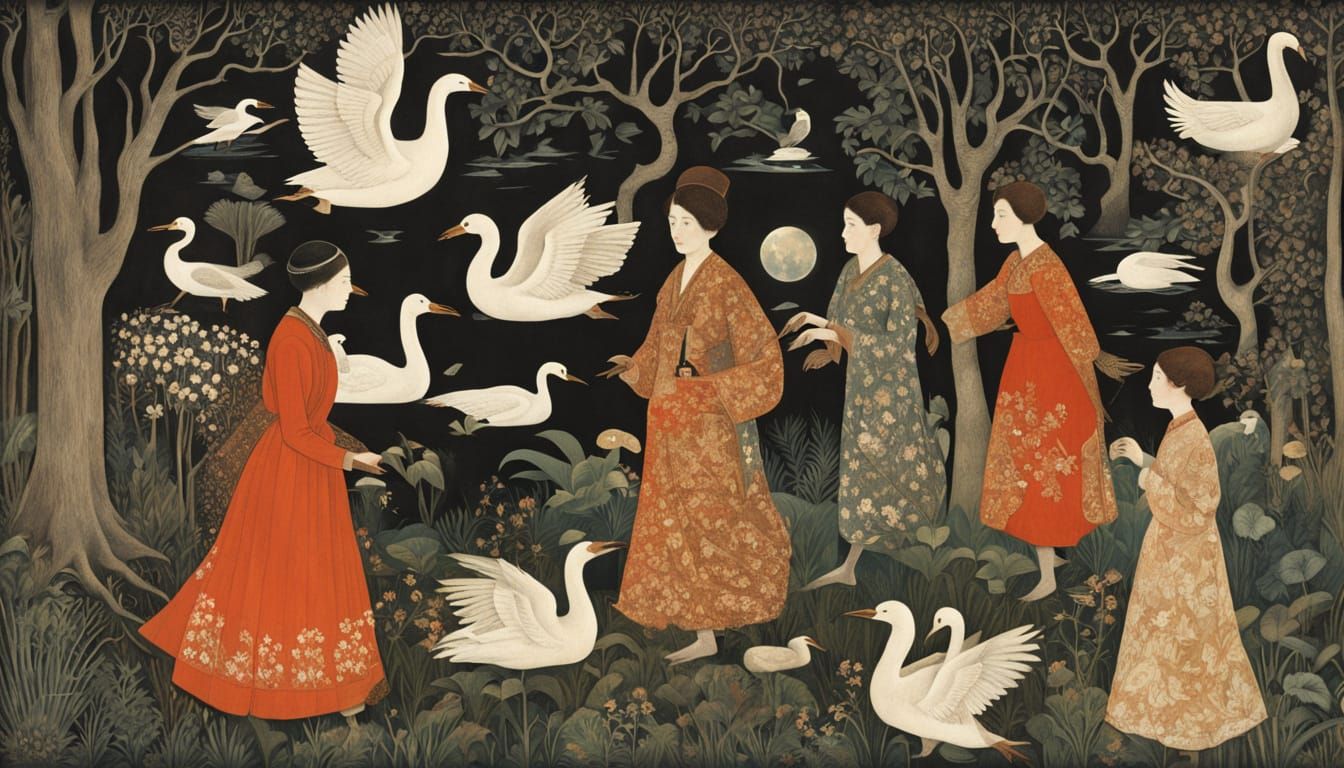 Women Rise Up, Empowered Like Trees, in a Whimsical Artistic...