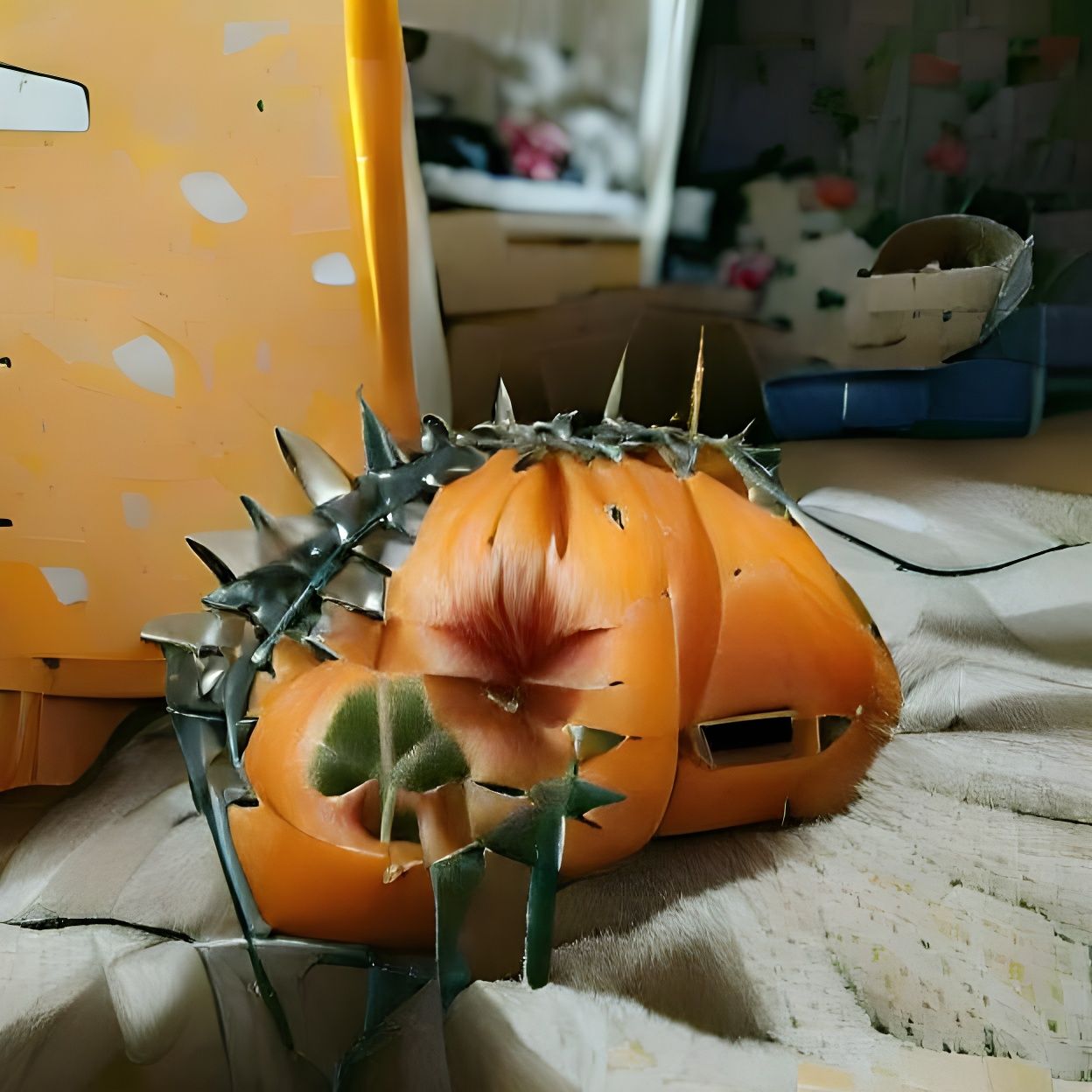 Thorny Pumpkin Awaits its Victim