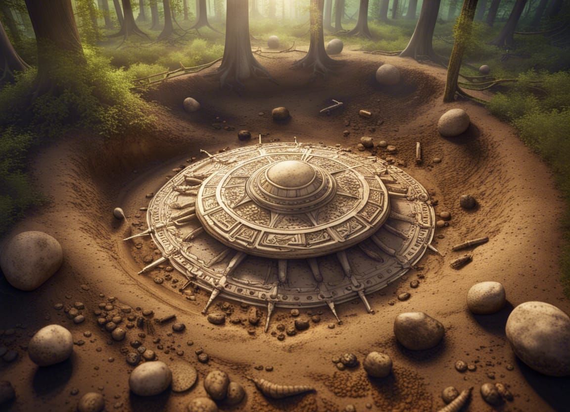 Archaeologists Unearth Ancient Alien UFO