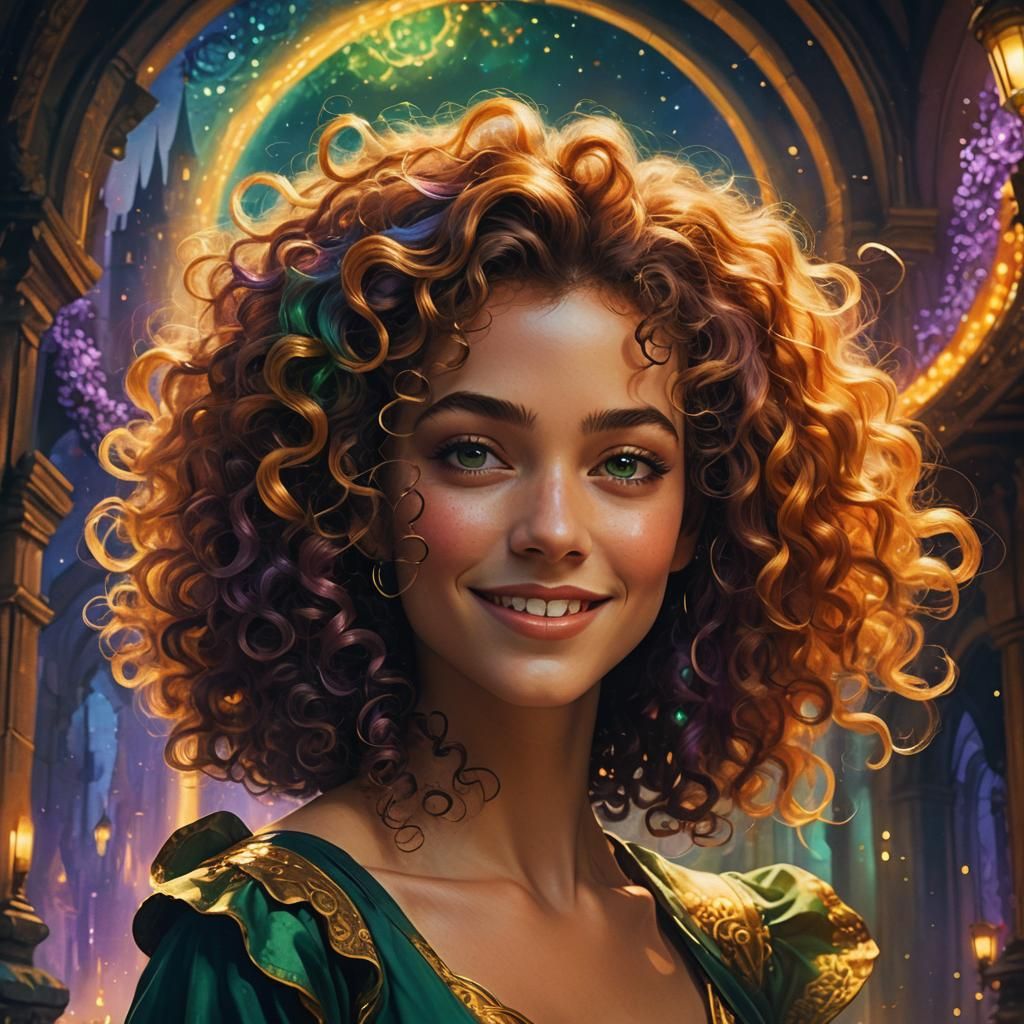 Flirting Woman in Dreamy Ethereal Concept Art