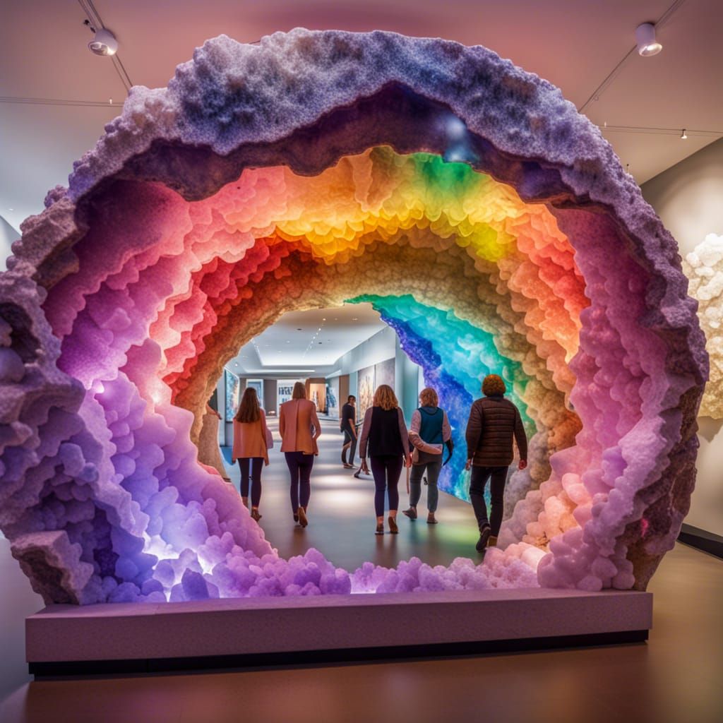 Crystal Museum: Rainbow Light in a Giant Geode
