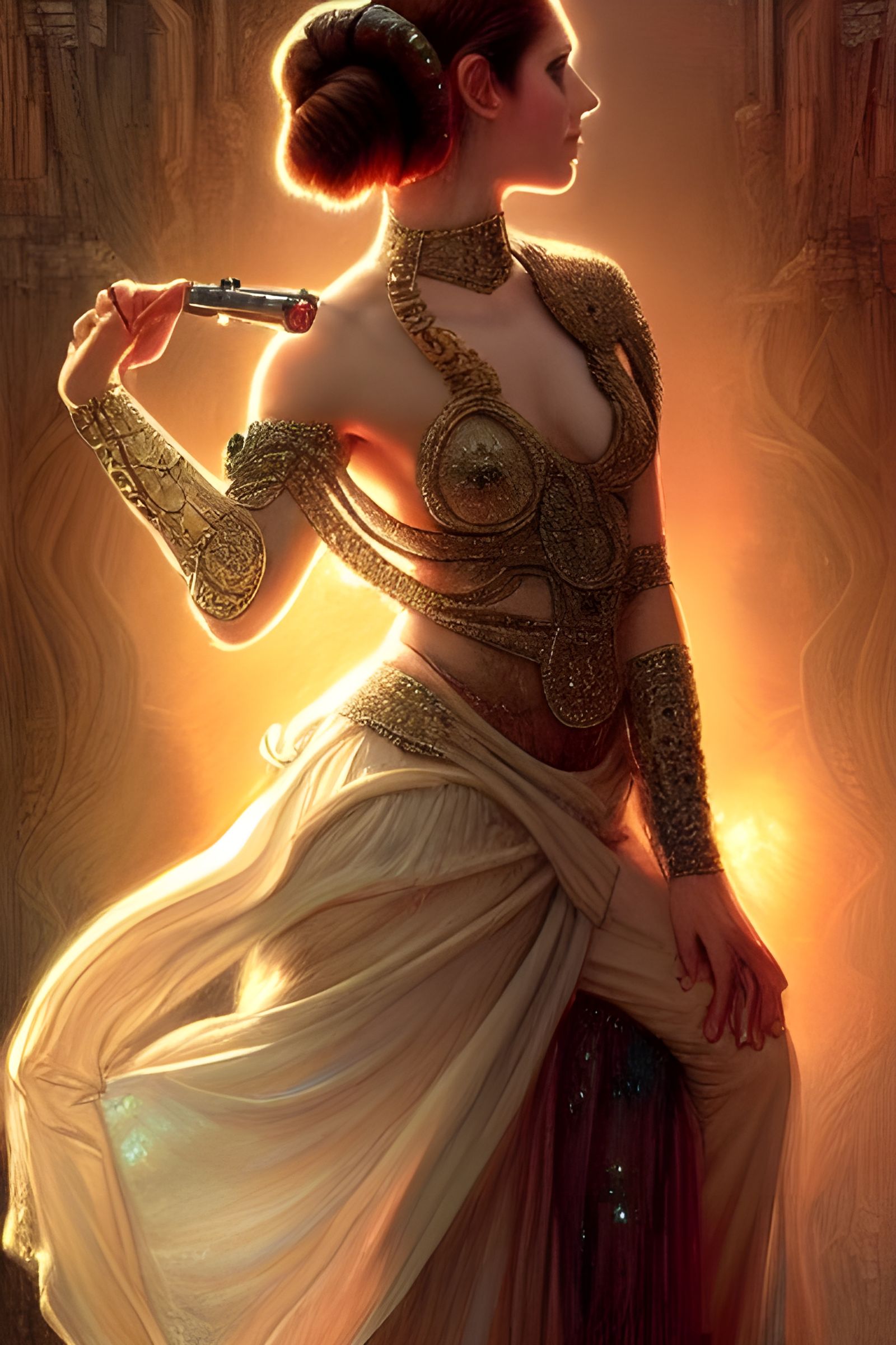 Princess Leia as Symbolist Painting