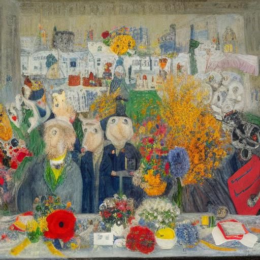 Wolf Ophthalmologist Street Art Bouquet