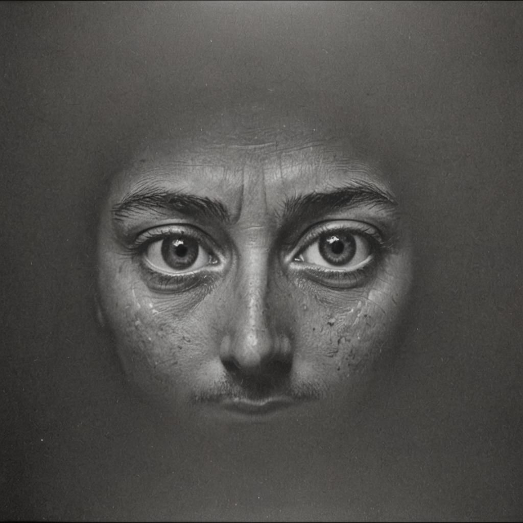 Monochrome Eyes in the Dark