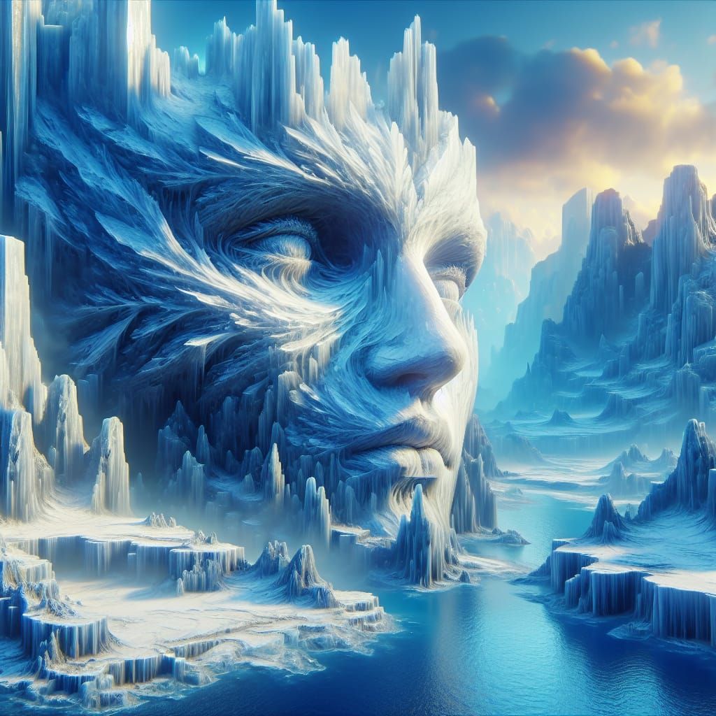 Mother Earth: An Ice Fantasy in Digital Painting