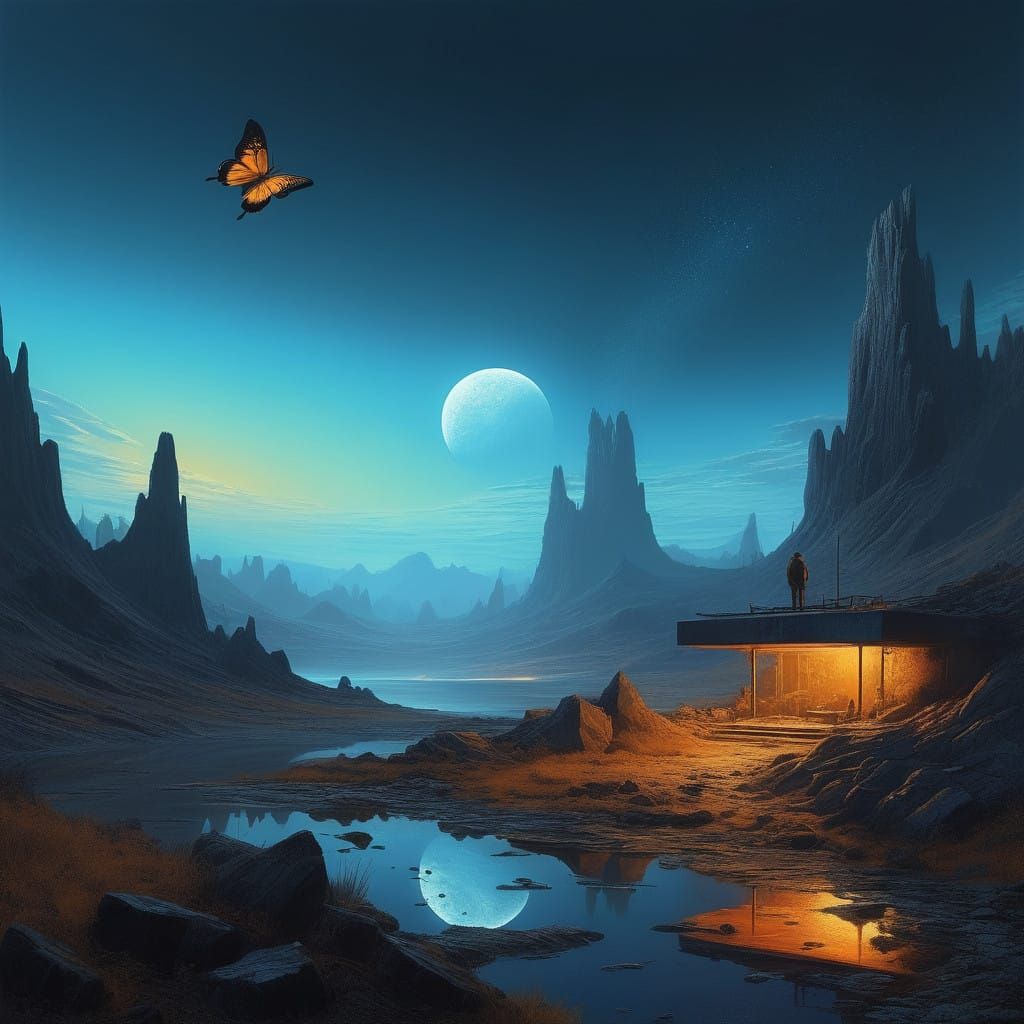 Mystical Lunar Tapestry Transforms into Vibrant Renaissance-...