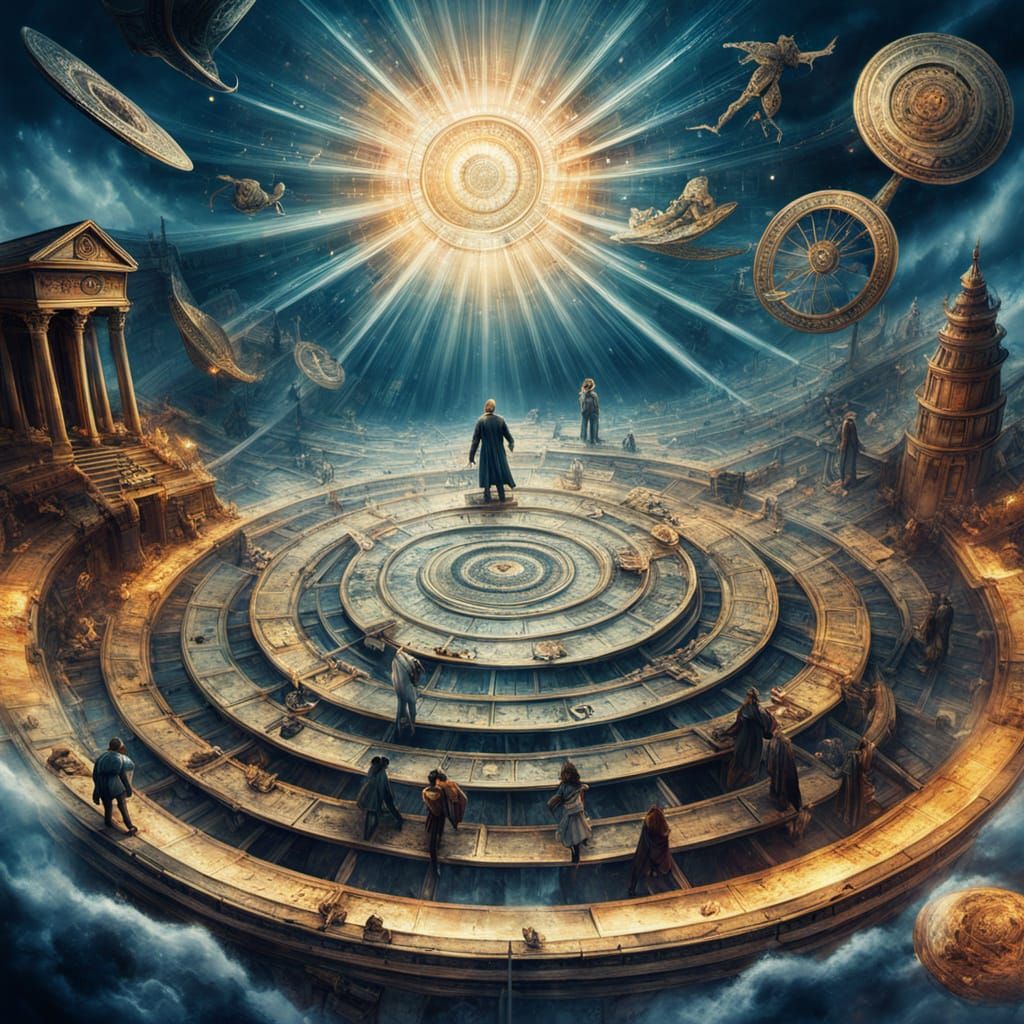 Golden Threads of Destiny Weave Through Time and Myth