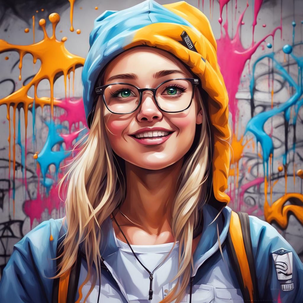 College Girl's Dream: Graffiti Art Romance