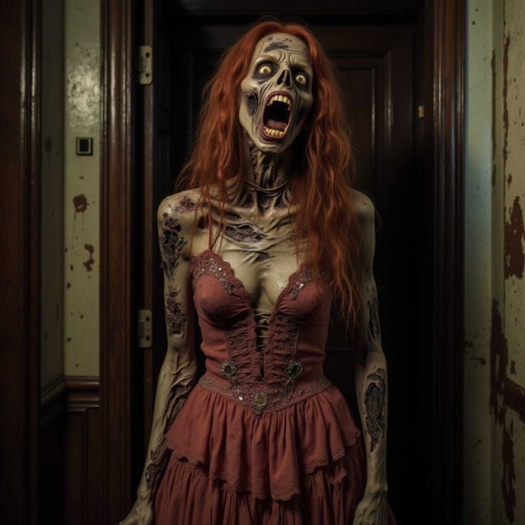 Gothic Zombie Supermodel Makes a Dramatic Entrance in a Luxu...