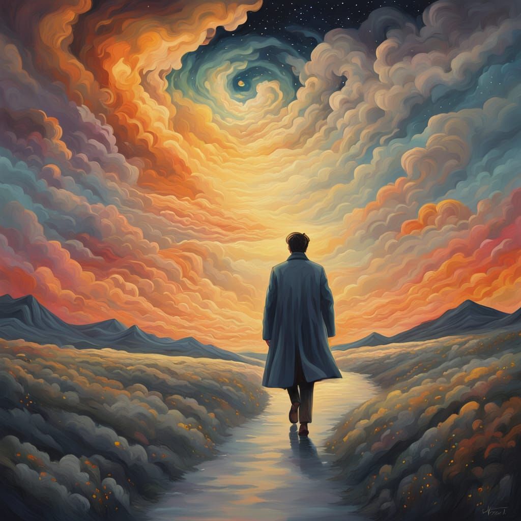 Magical Realism: Person in Constellation Coat