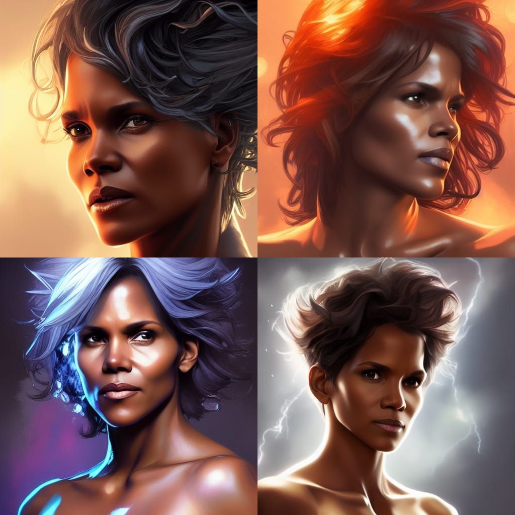 Storm Portrait: Hyperdetailed Comic Art