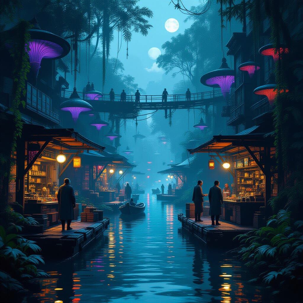 Dagobah Black Market: A Cyberpunk Smuggler's Den