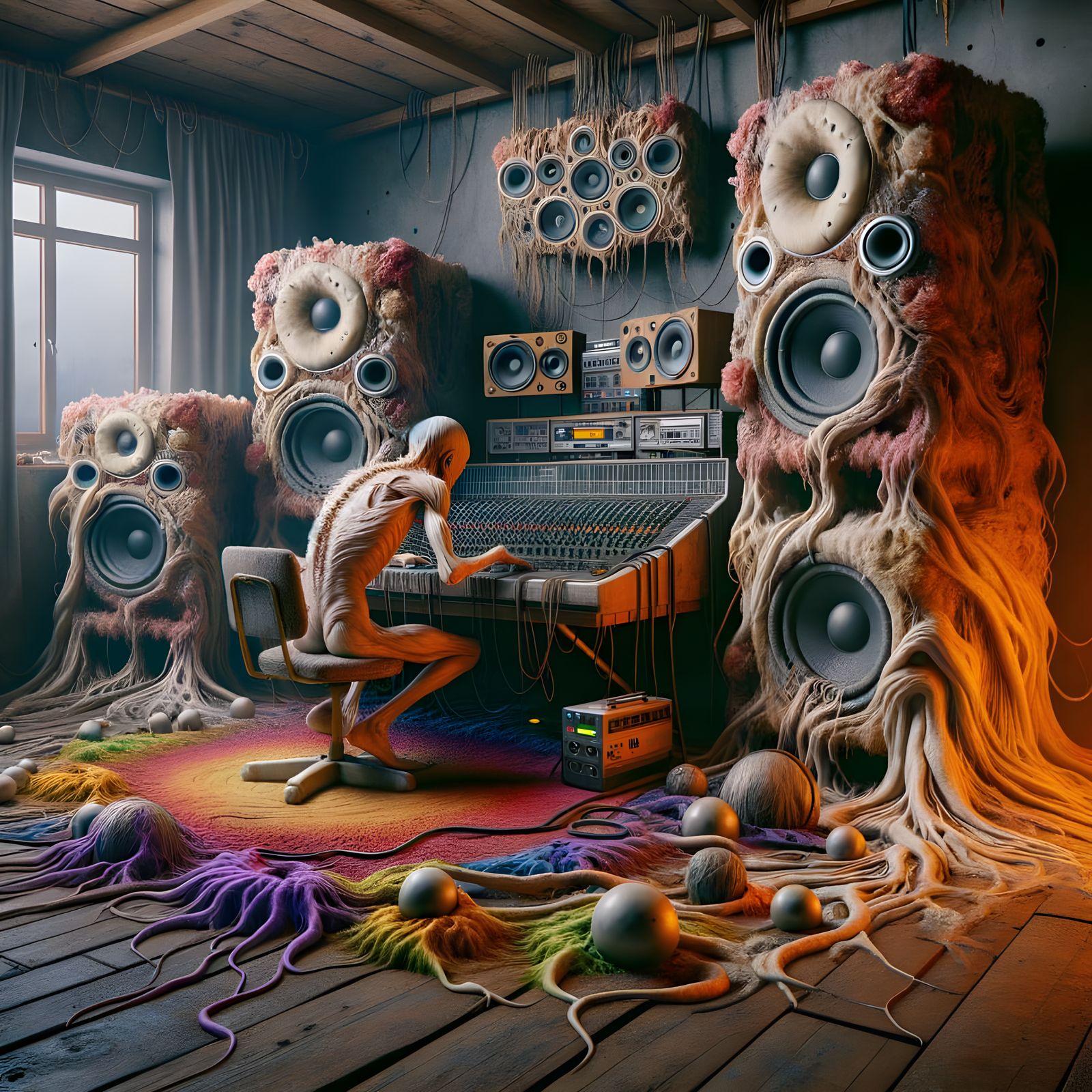 Surreal Sound Studio in a Realm of Contrasting Textures