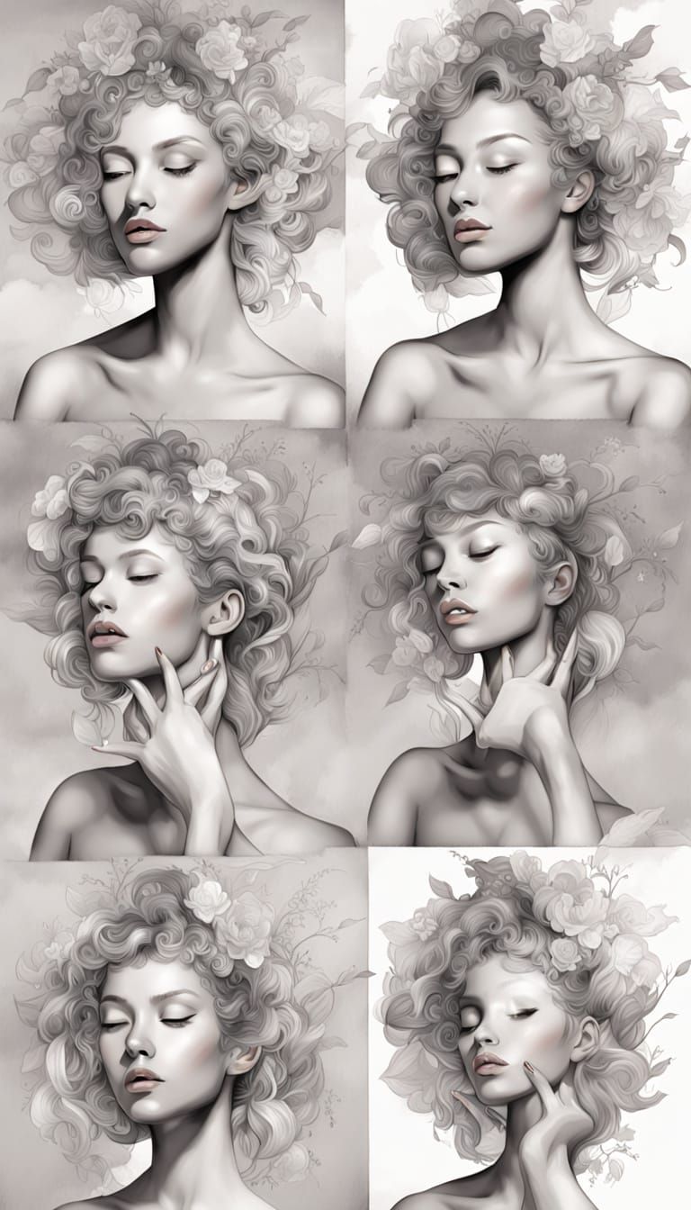 AI's Vision of Self-Analysis in Fine Line Style