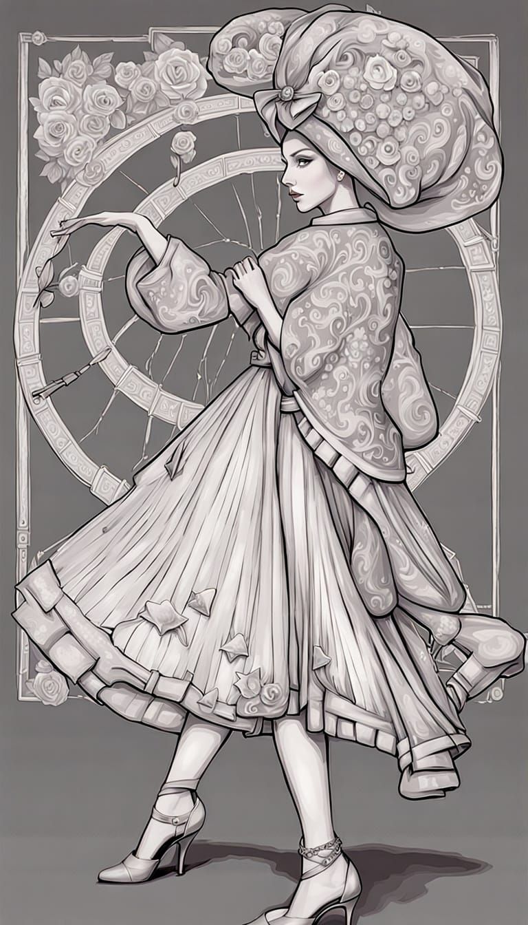 AI's Interpretation of Self-Analysis in Fine Line Style