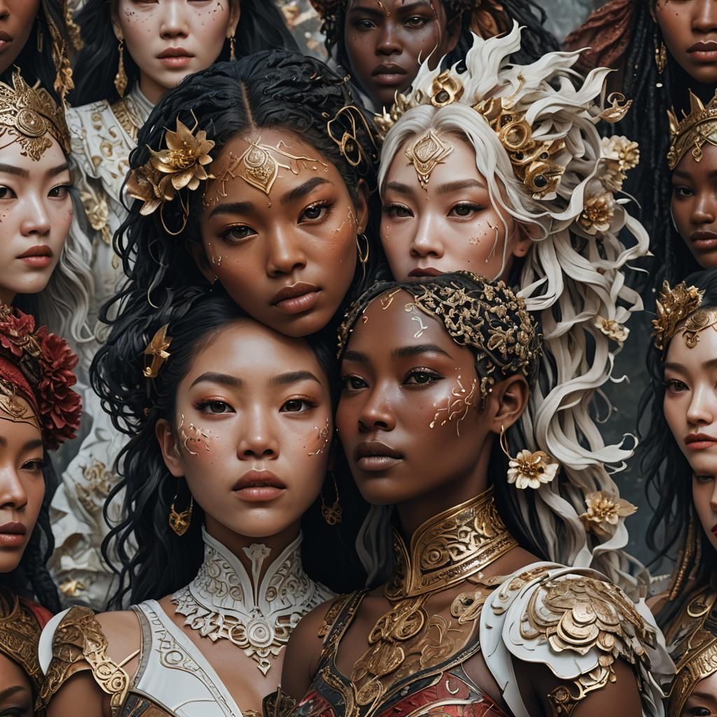 Faces of Diversity: Detailed Matte Painting