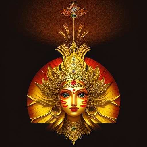 Durga in Renaissance Style