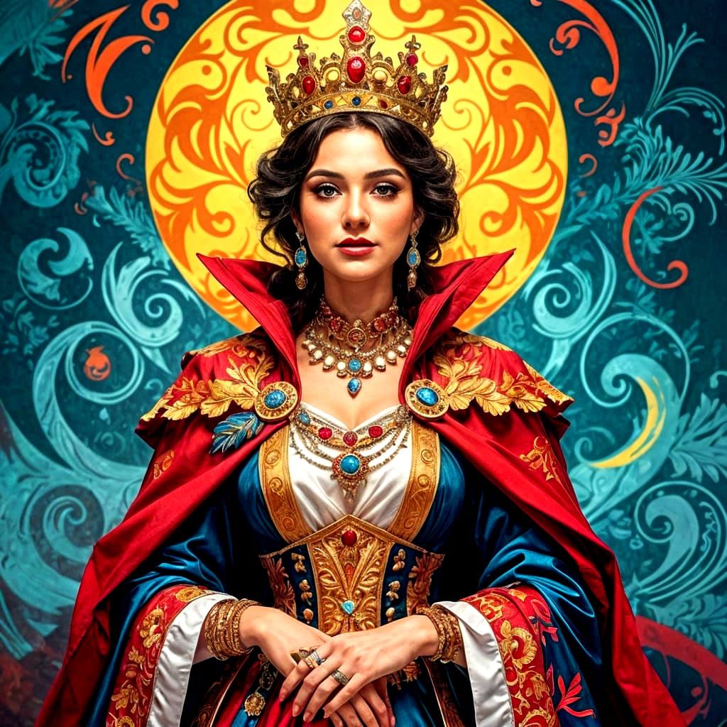 Royal Crown with Hearts and Infinity Symbol