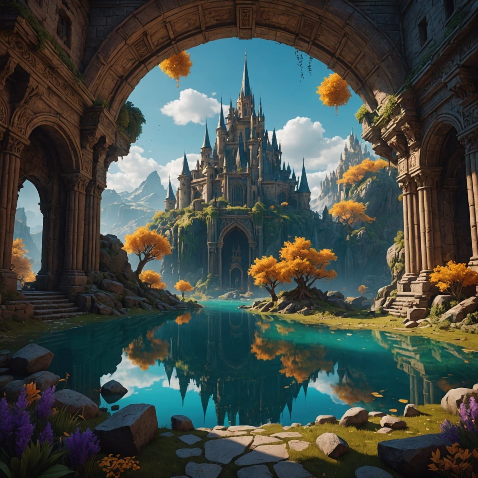 The Spark of Life: Detailed Matte Painting