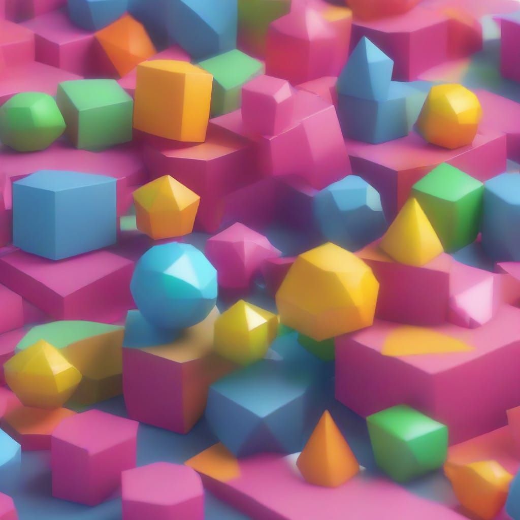 Dynamic Neo-Cubist Oil Painting of a Colorful Fruit Bowl