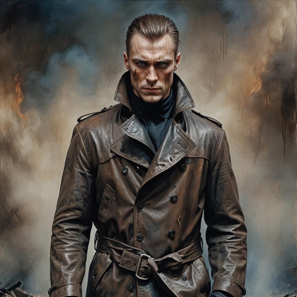 Hyperrealistic Portrait of a Burned-Skin Demon Supervillain