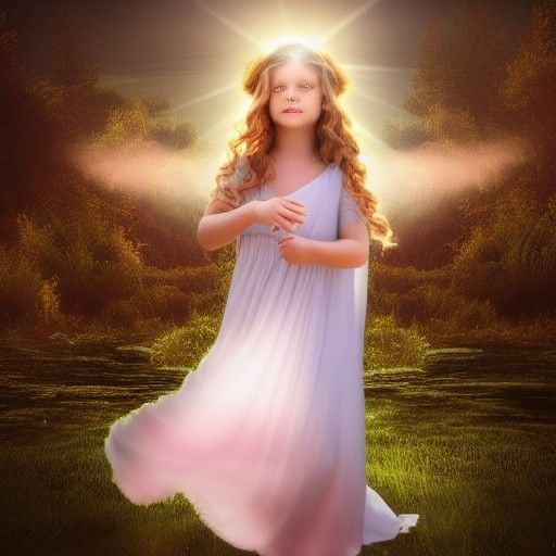Ethereal Roman Princess in Divine Light