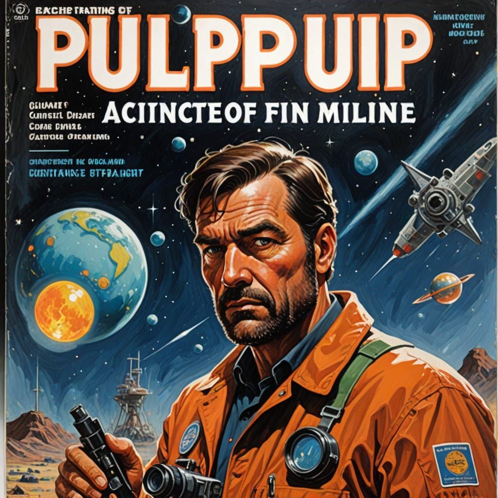 Pulp cover science magazine