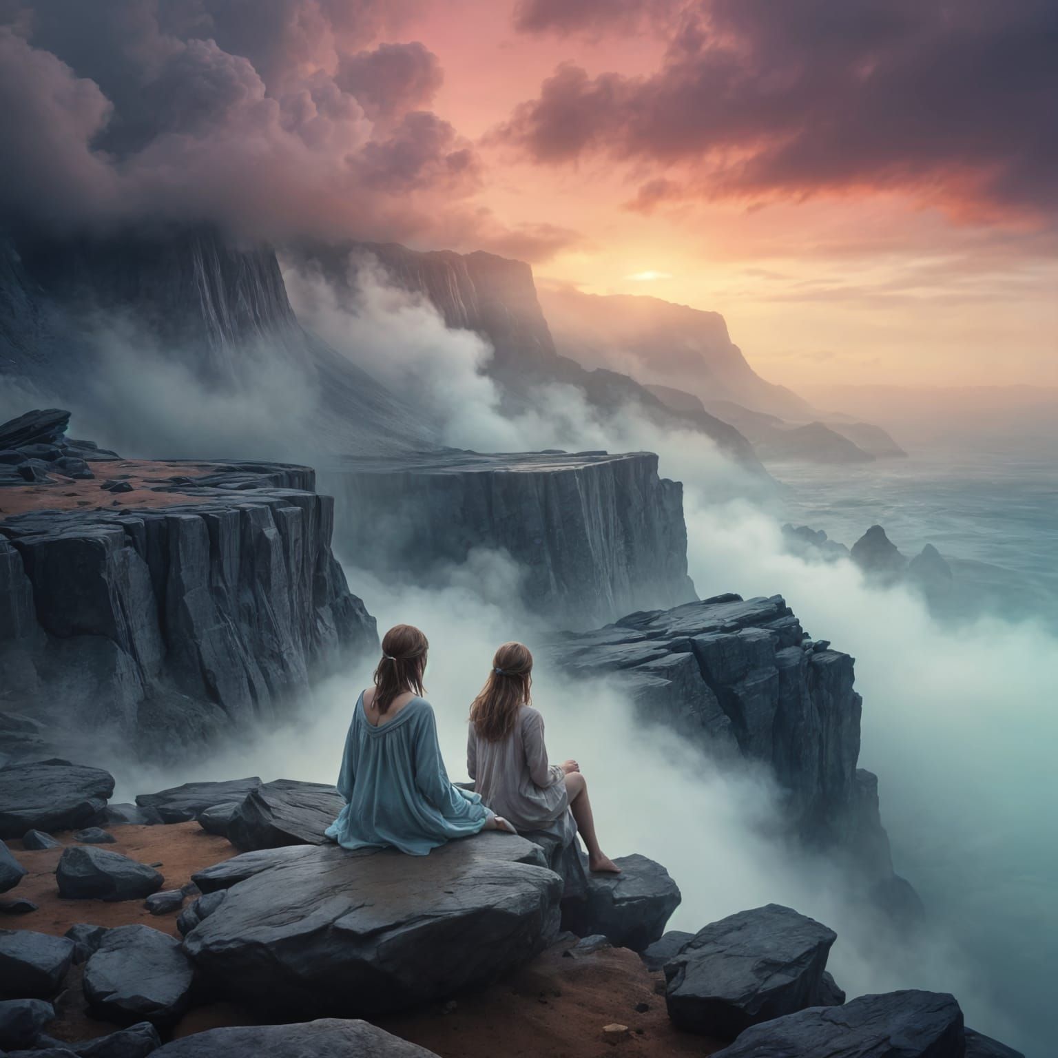 A Despairing Figure Lost in Melancholy