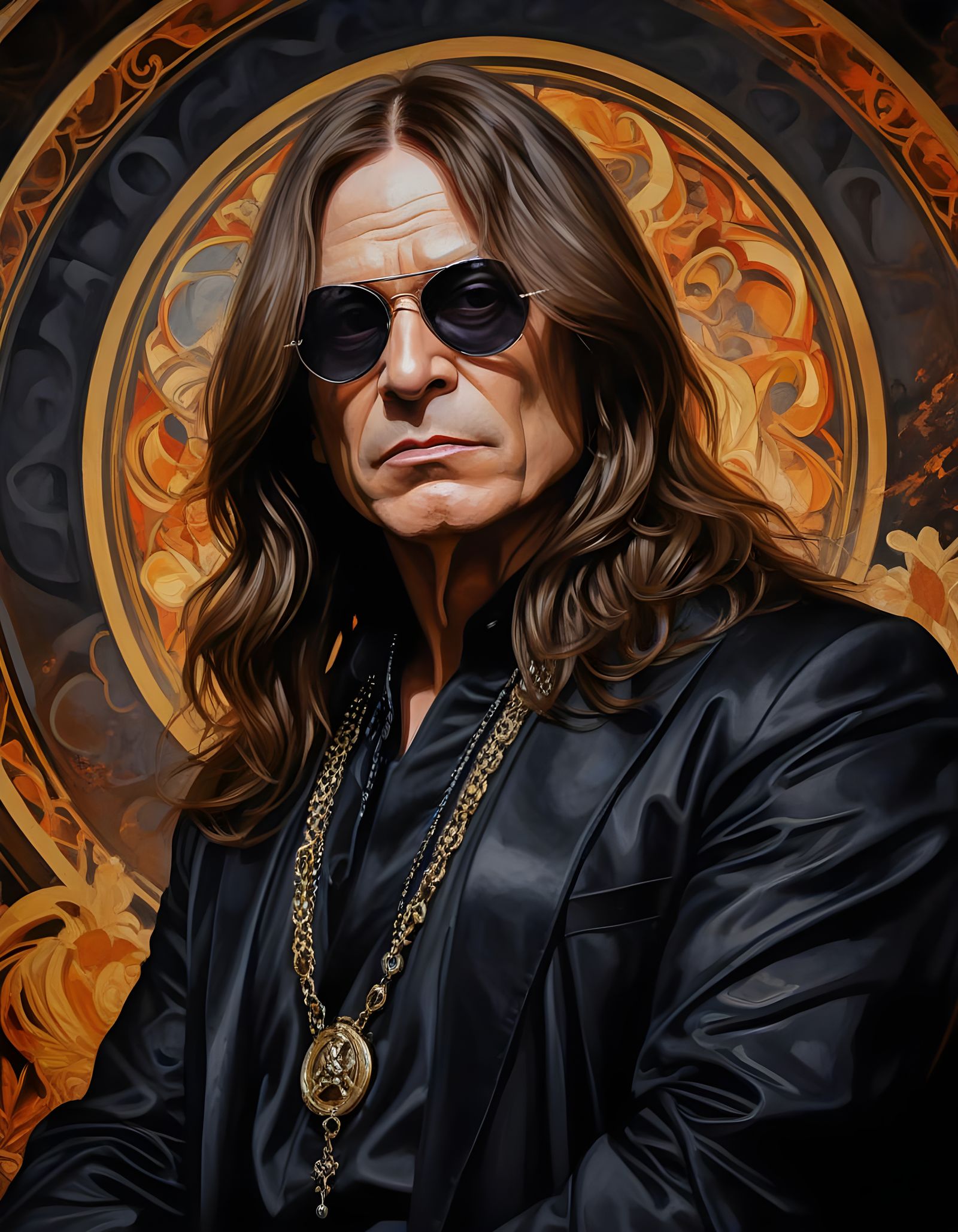 Ozzy Osbourne Homage in Baroque Style