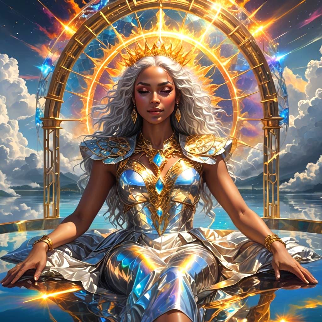 Divine Interdimensional Being with Electric Energy