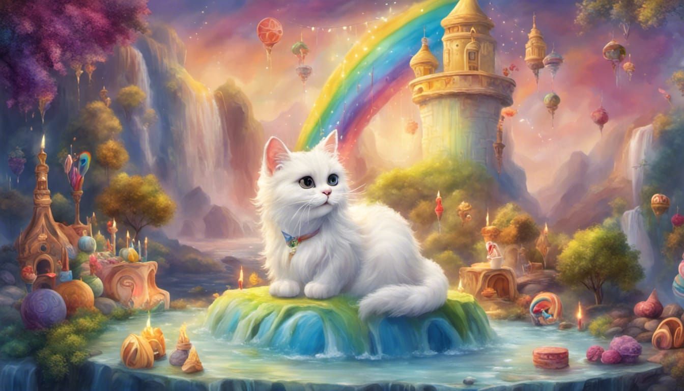 Cat's First Birthday Party by Waterfall