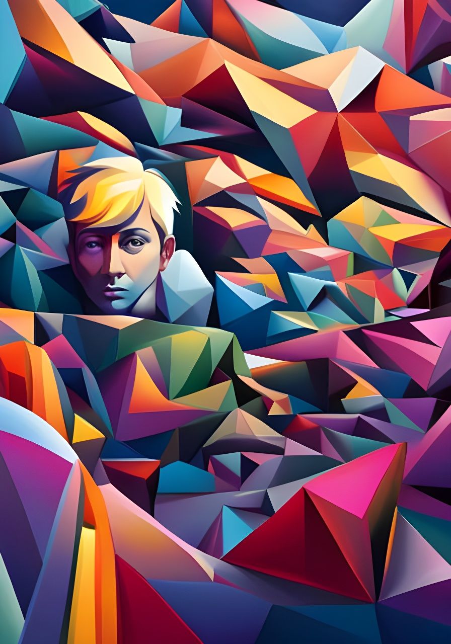 Cosmic Cafe Cat in Dimensional Graffiti Art