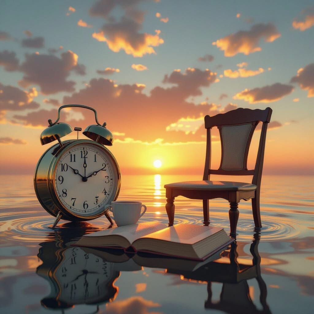 Melting Objects in Dreamlike Surrealism