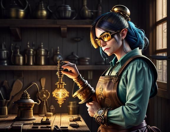 Gnome Automata Builder in a Golden Workshop