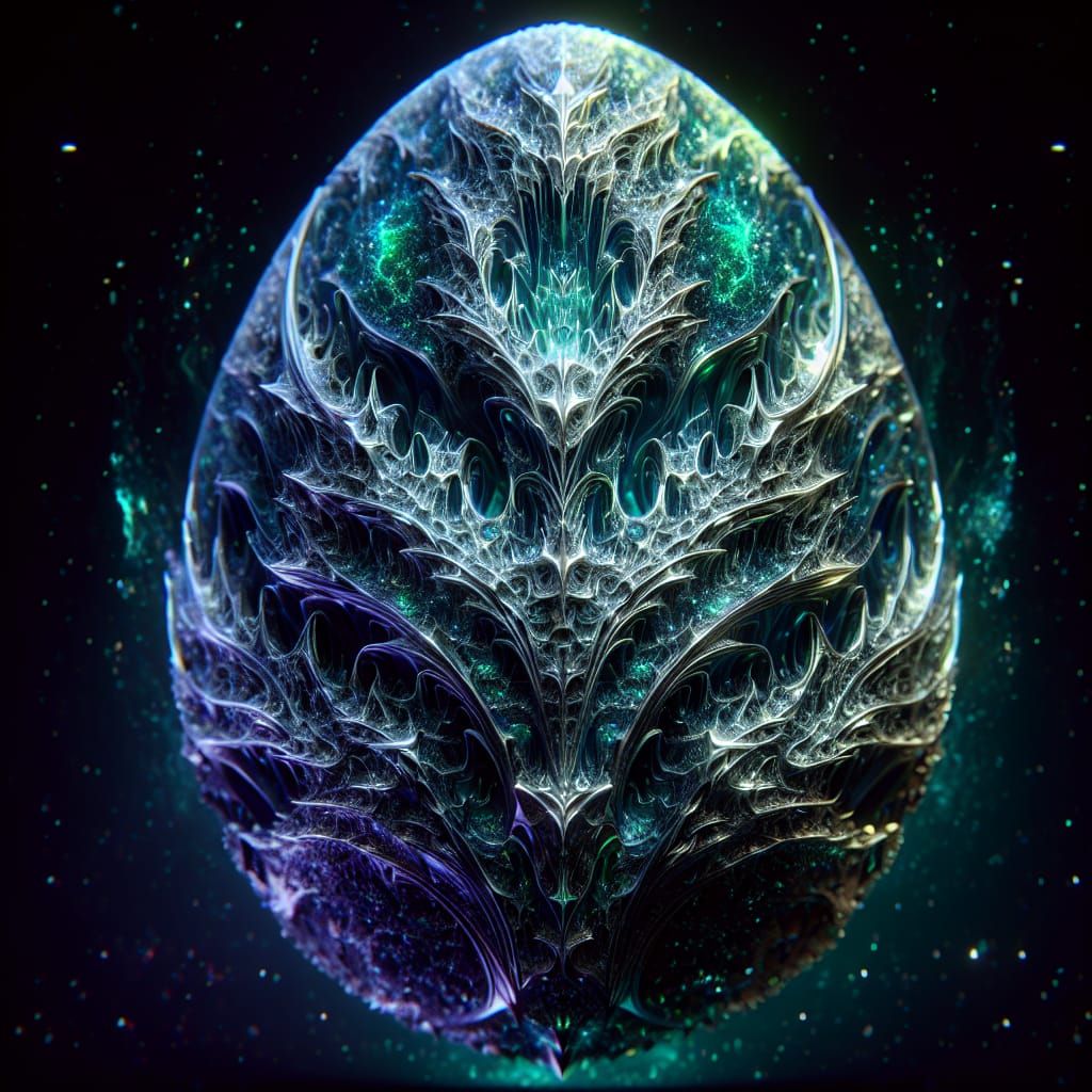 Frozen Extraterrestrial Dragon Egg with Paranormal Energy