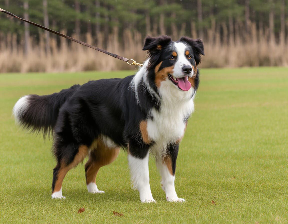 Bright Hunting Dog Ready for the Chase