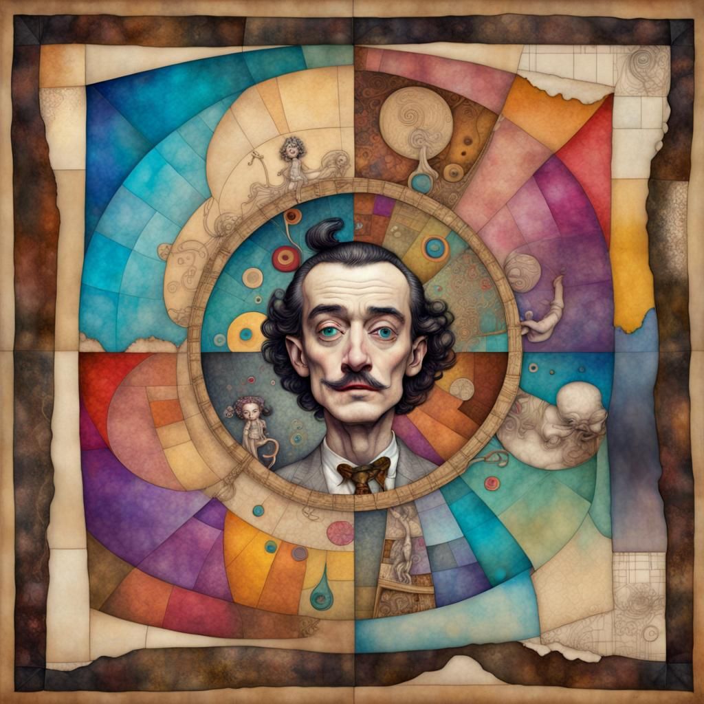 Surreal Insanity in Colorful Patchwork Style