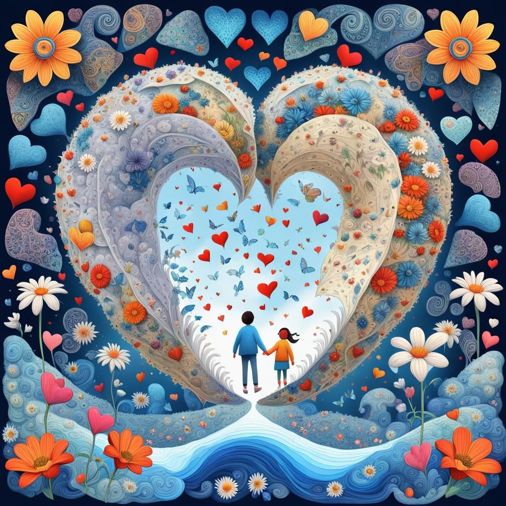 Surreal visualization of friendship