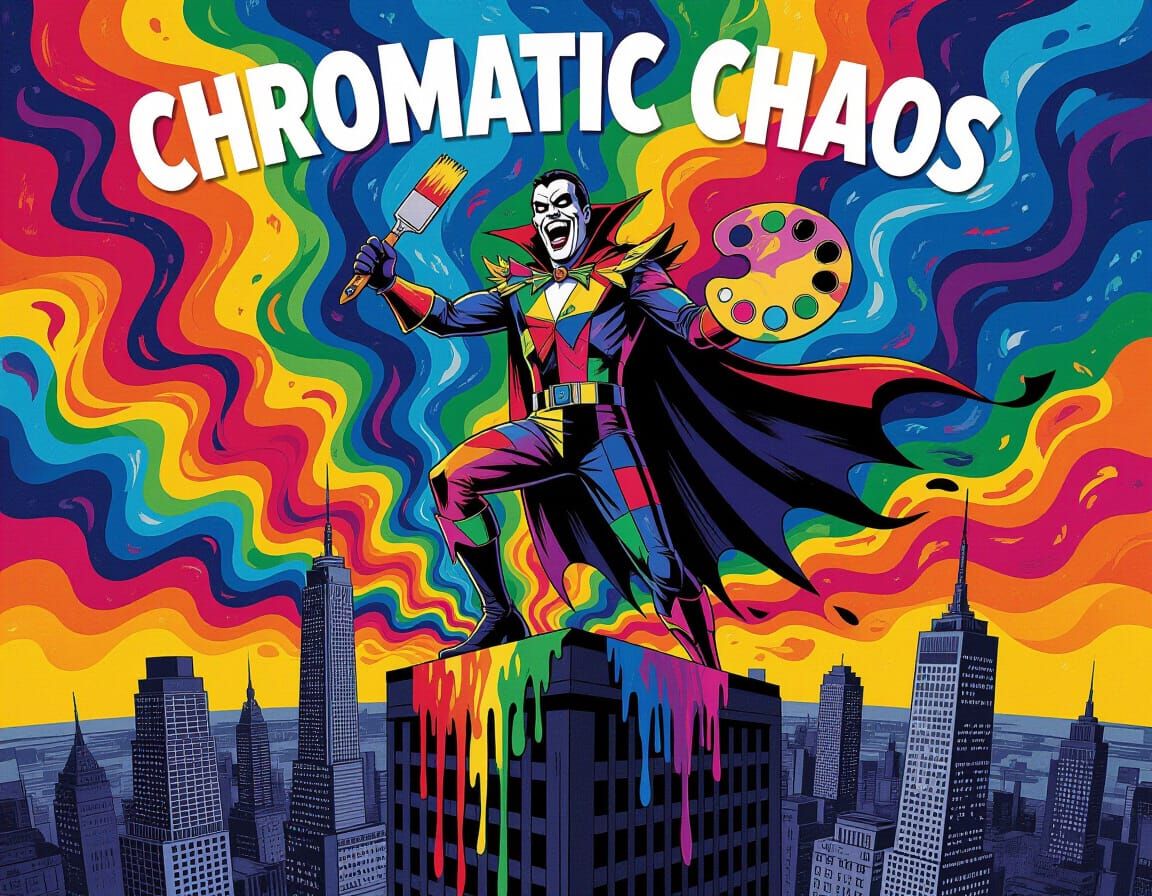 Chromatic Chaos: Dadaism-Inspired Super Villain