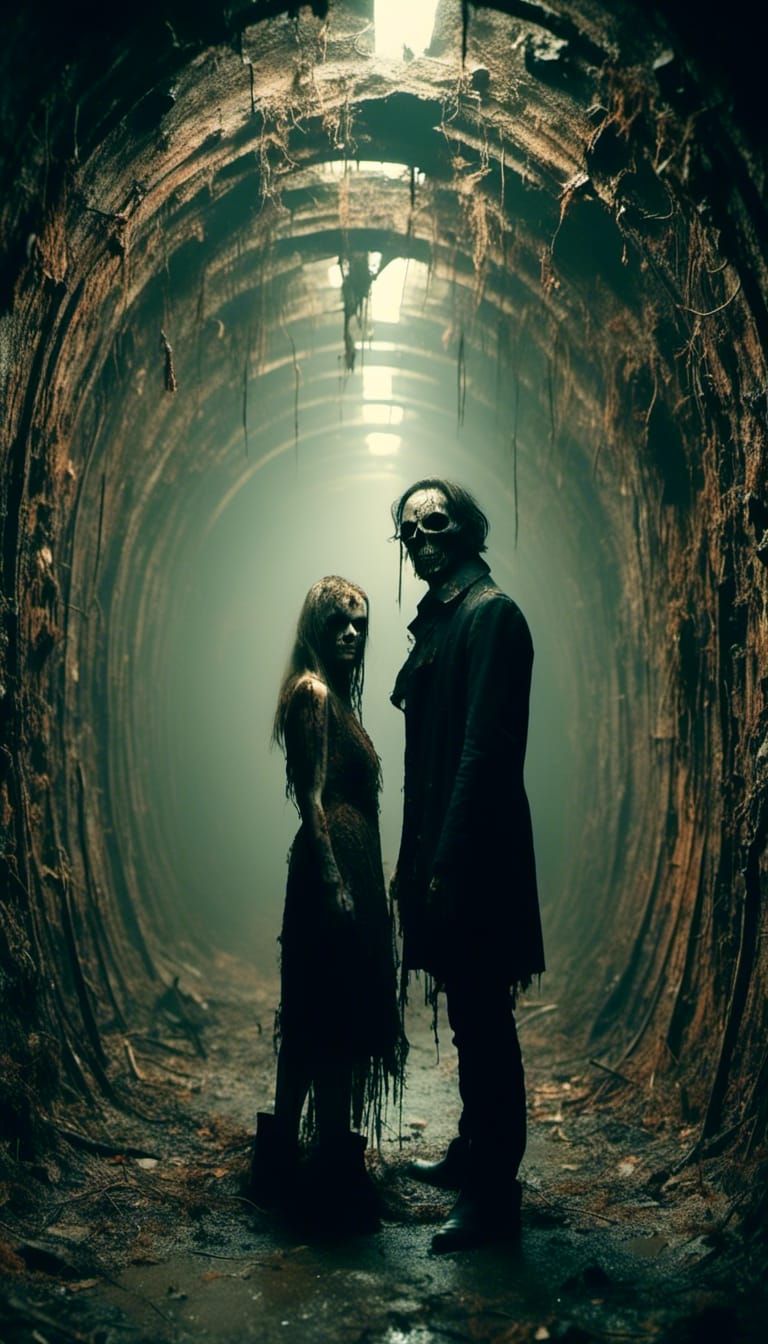 Macabre Couple in Love Tunnel