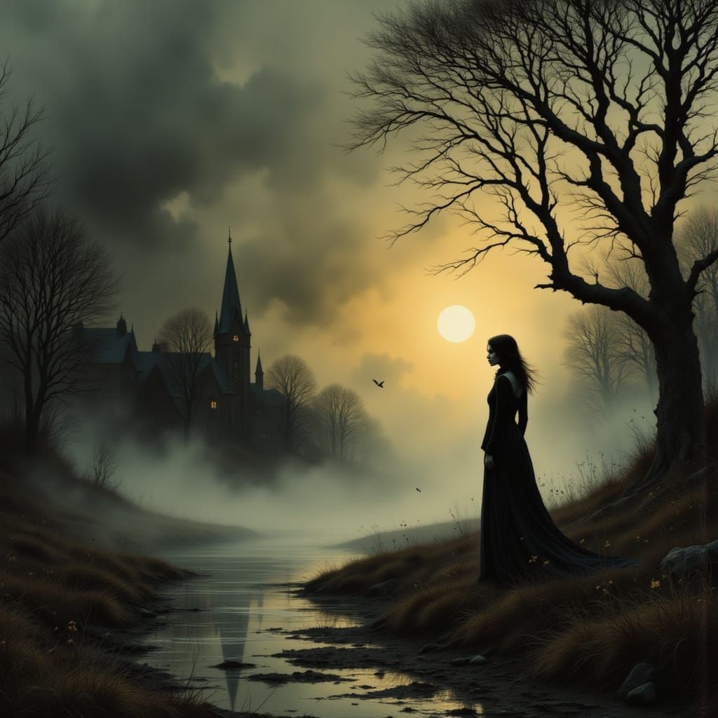 Surreal, Ultra-Detailed Digital Painting in Moody Surrealism...