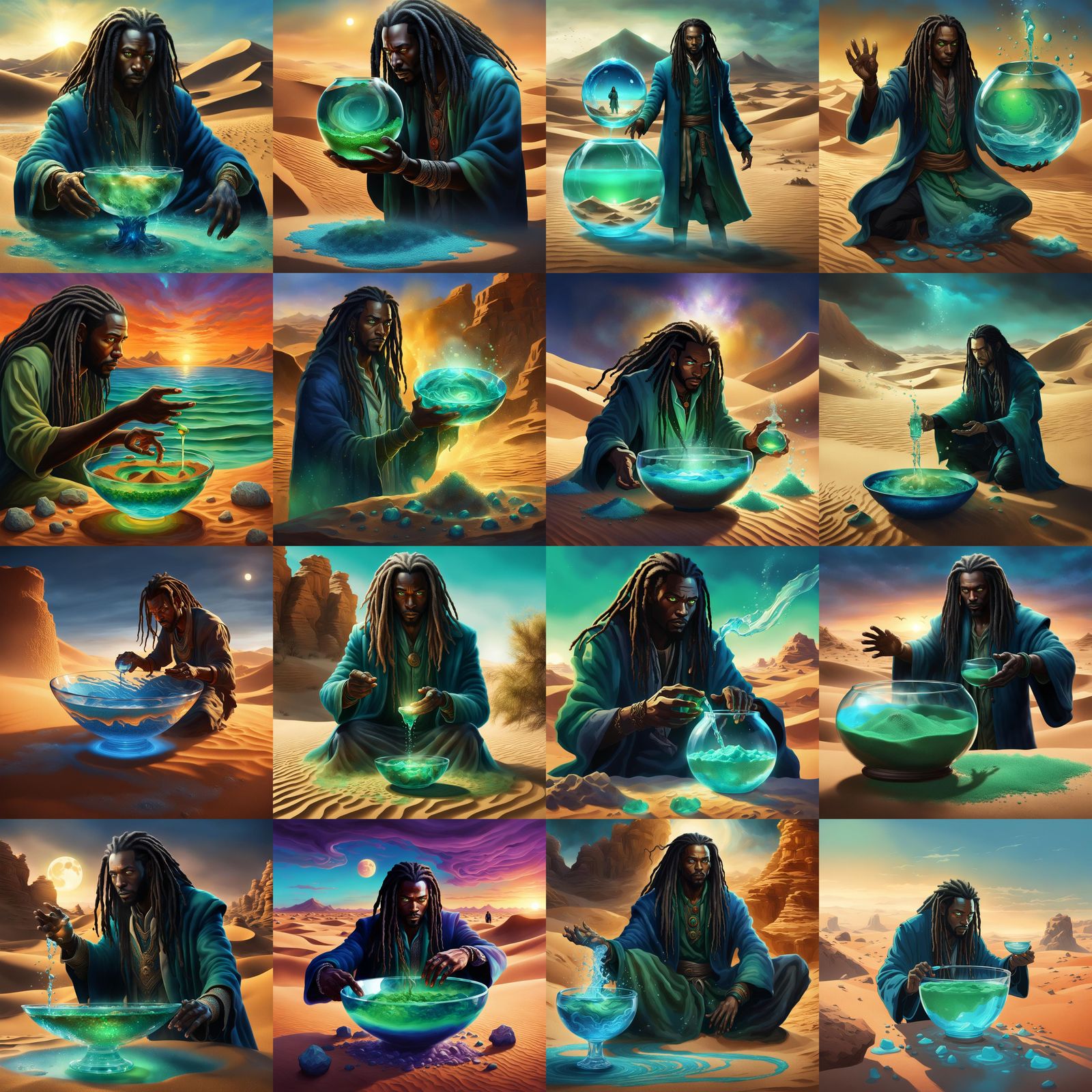 Magical Sands: A Desert Sorcerer's Creation