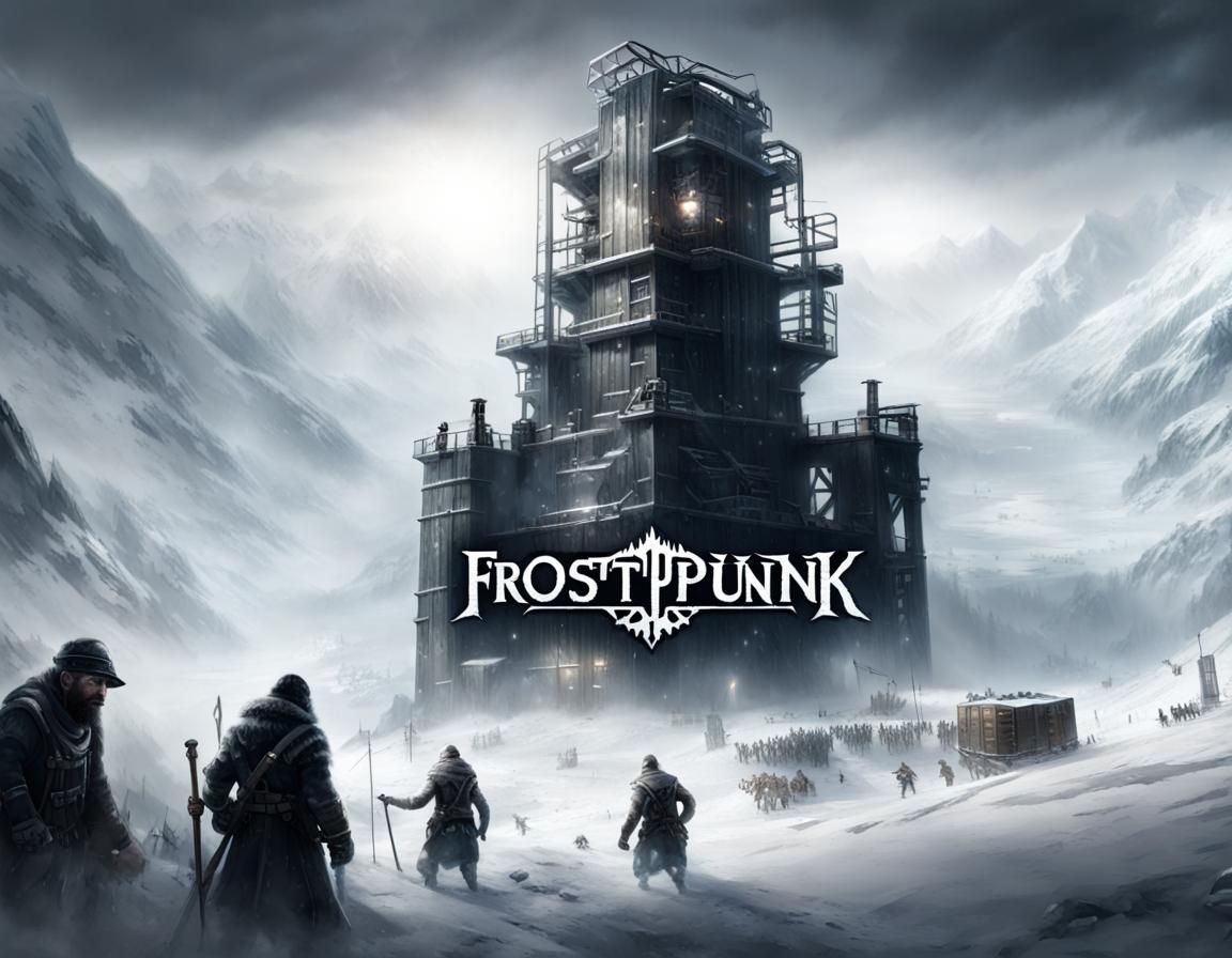 Bleak Frozen Landscape Inspired by Frostpunk